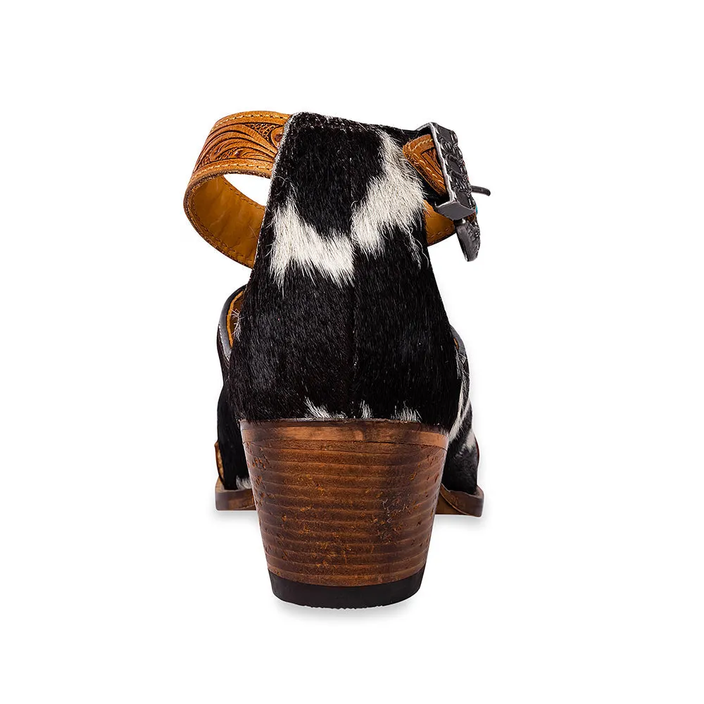 Zora Canyon Hair-On Hide Mules