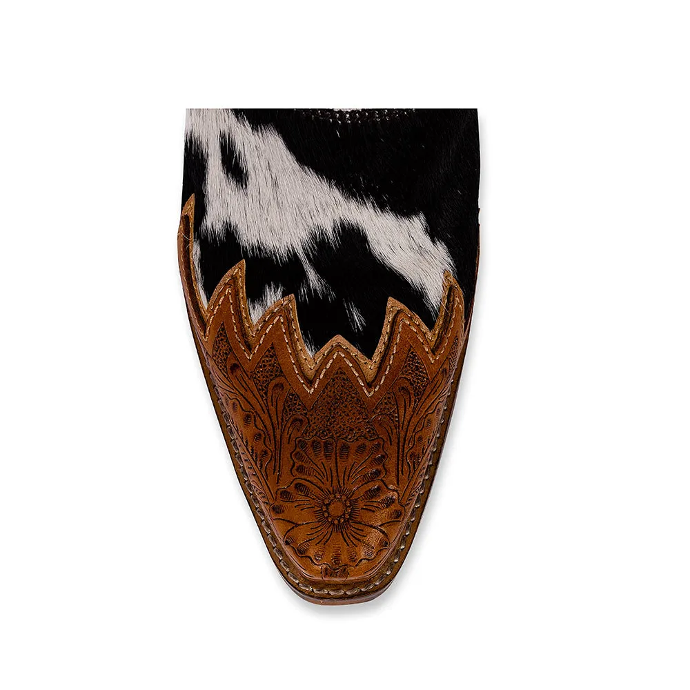 Zora Canyon Hair-On Hide Mules